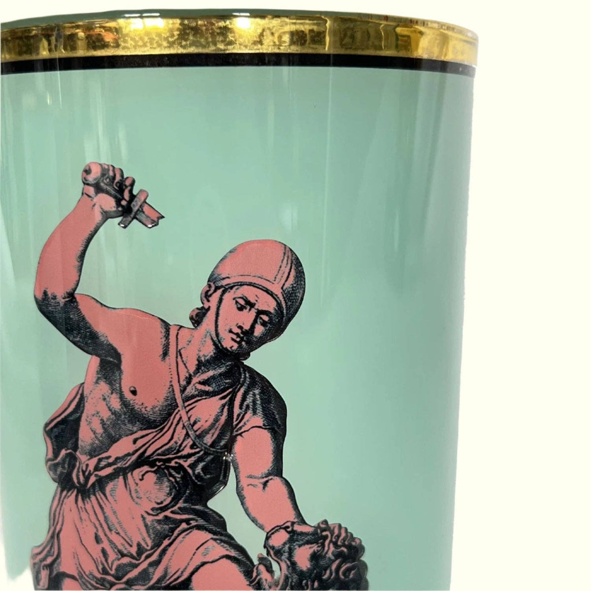 Roman Soldier & Lion Pot