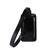 Leather Crossbody Bag - Mahogany