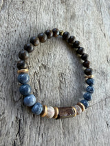Petra Bracelet - Bronzite / Blue Coral / Maifanite