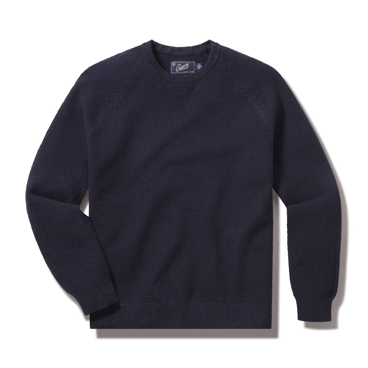 Cotton Cashmere Crew - Navy