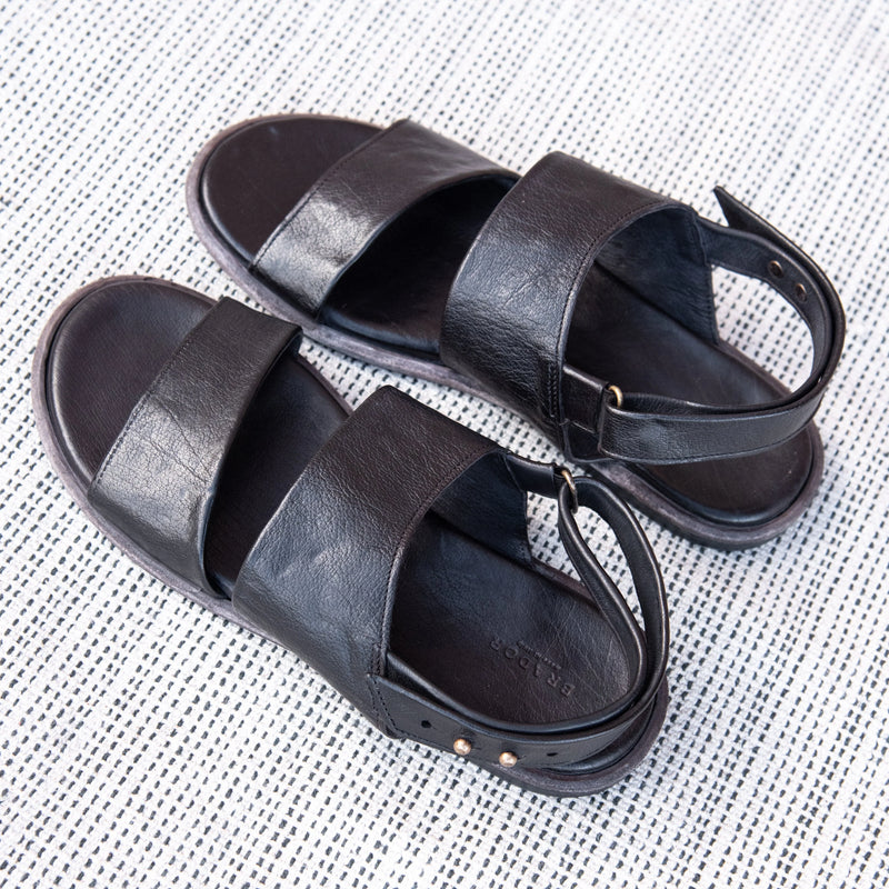The Rico Sandal - Washed Black