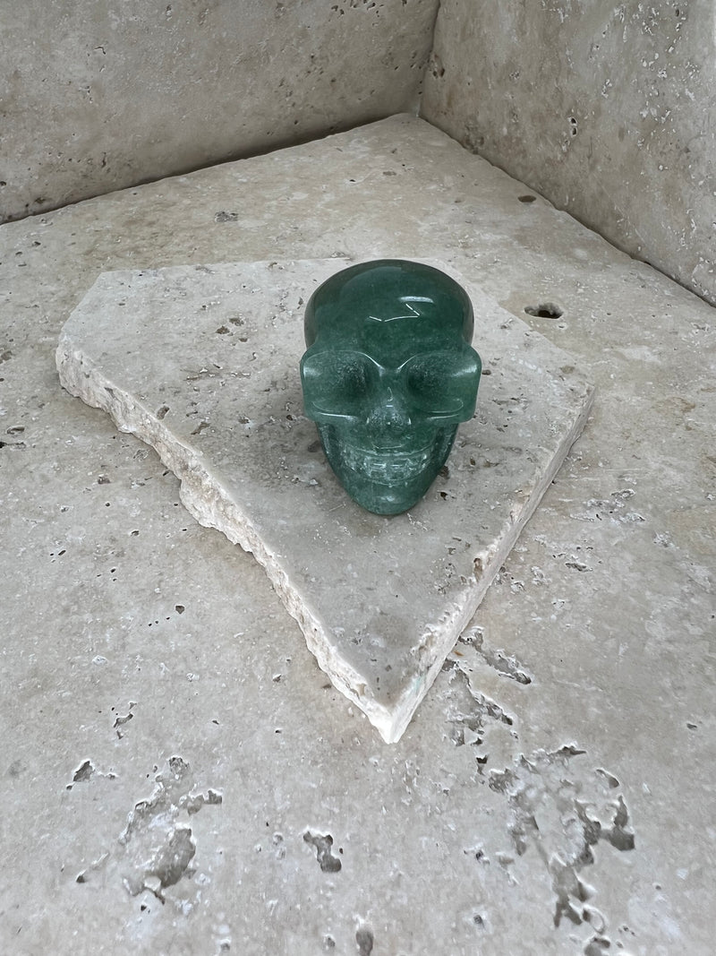 Crystal Skull - Green Aventurine
