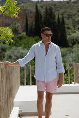Linen Shirt - Light Blue
