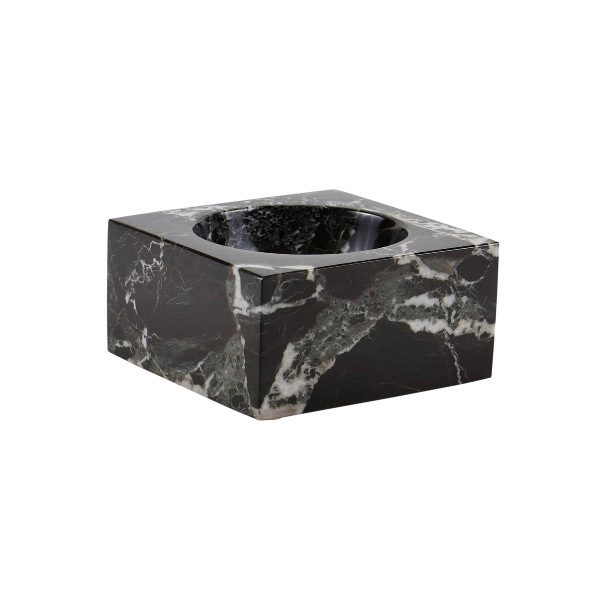 Black & Gold Marble 6" Honed Finish Catchall