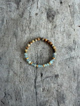 Petra Bracelet - Picture Jasper / Blue Argentinian Calcite