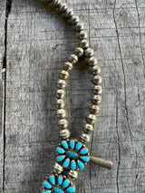 Handmade Vintage Zuni Squash Blossom Necklace
