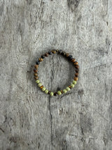 Petra Bracelet - Tiger's Eye / Avocado Jasper