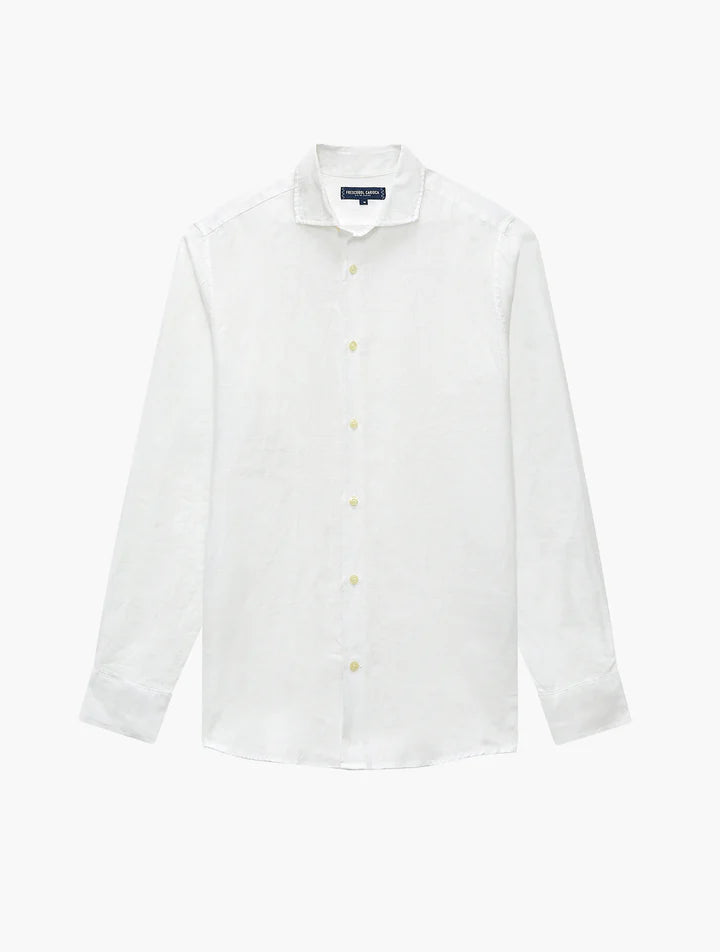 ANTONIO LINEN SHIRT - WHITE