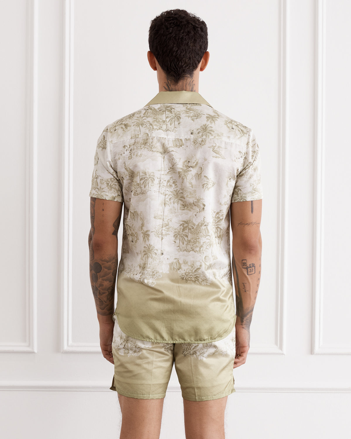 Silk Cotton Short Sleeved Shirt - Faisane