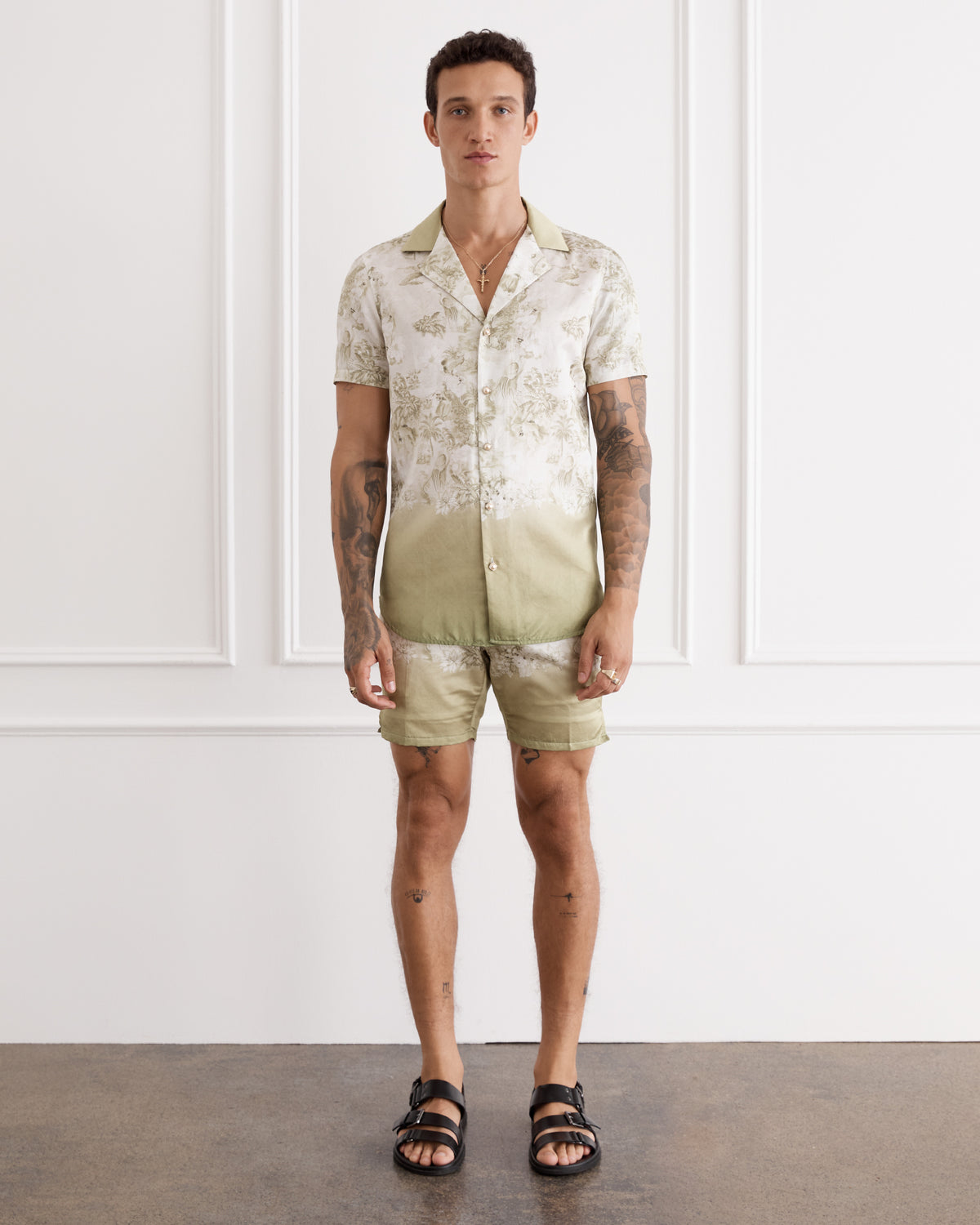 Silk Cotton Short Sleeved Shirt - Faisane