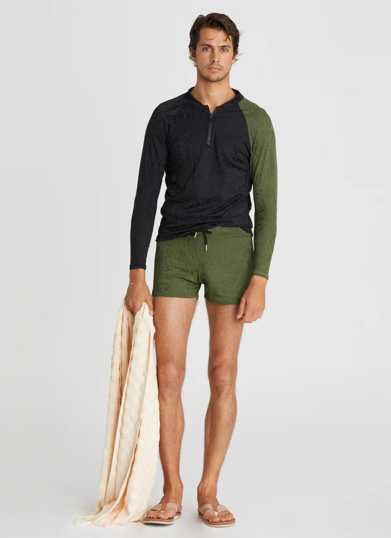 Lycra Swim Short - Olive