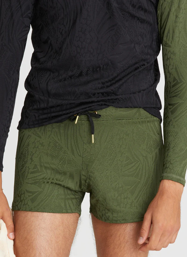 Lycra Swim Short - Olive