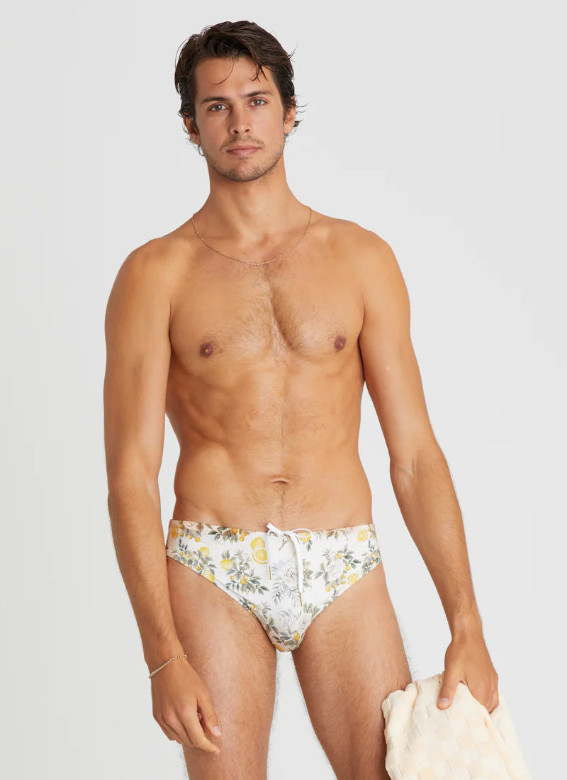 Racer Swim Brief - Clementine