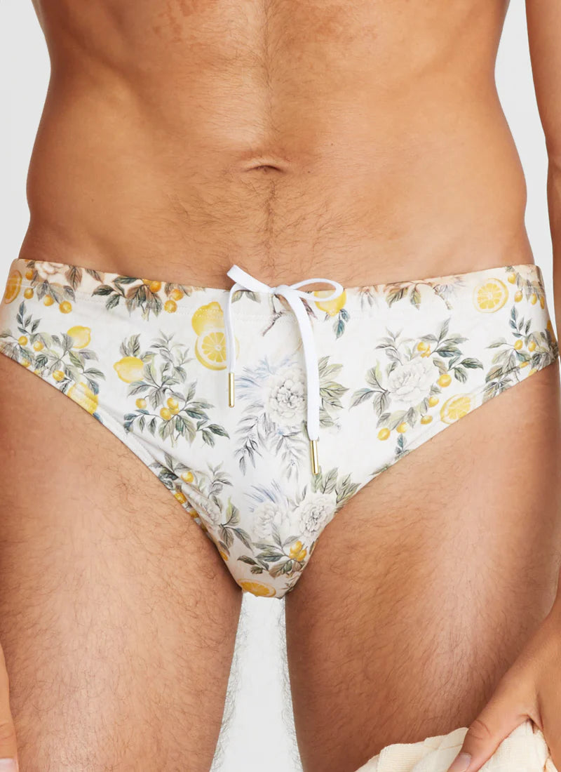 Racer Swim Brief - Clementine