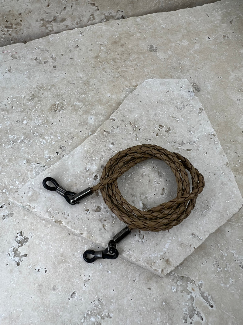 Leather Twist Sunglasses Rope