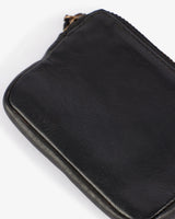 Leather Wanderer Pouch - Obsidian