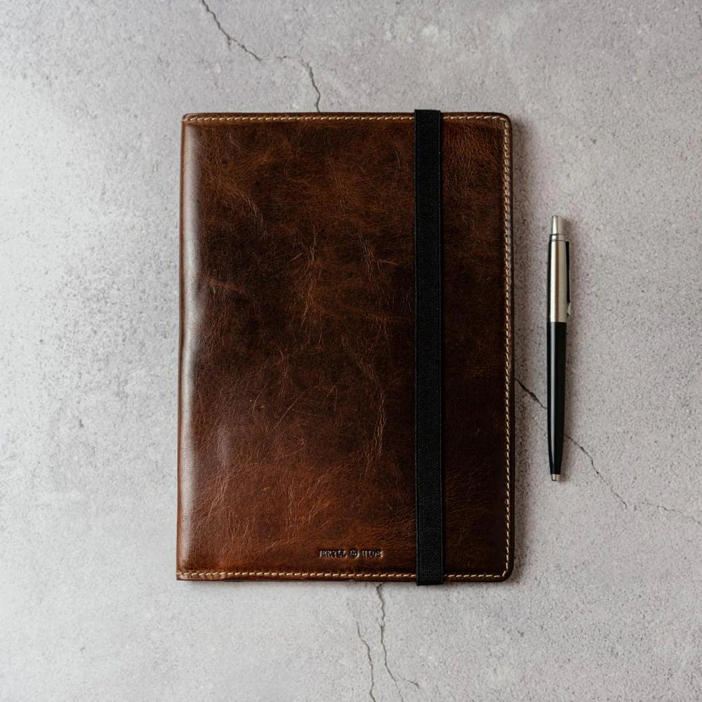 LEATHER A5 NOTEBOOK - MOCHA