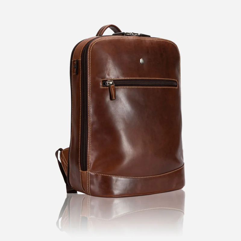 Double Compartment Backpack 41cm -  Tobacco