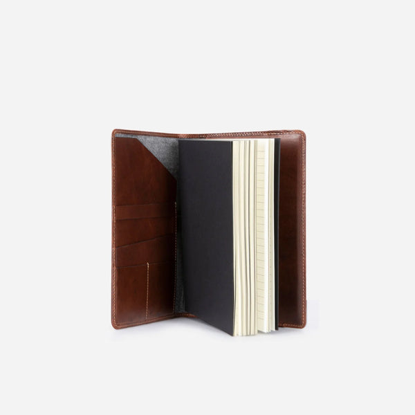 LEATHER A5 NOTEBOOK COVER - MOCHA