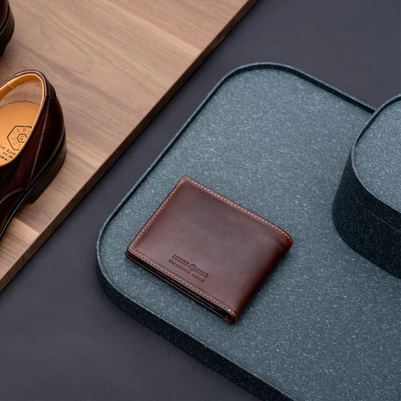 Medium Bifold Wallet With Coin - MOCHA