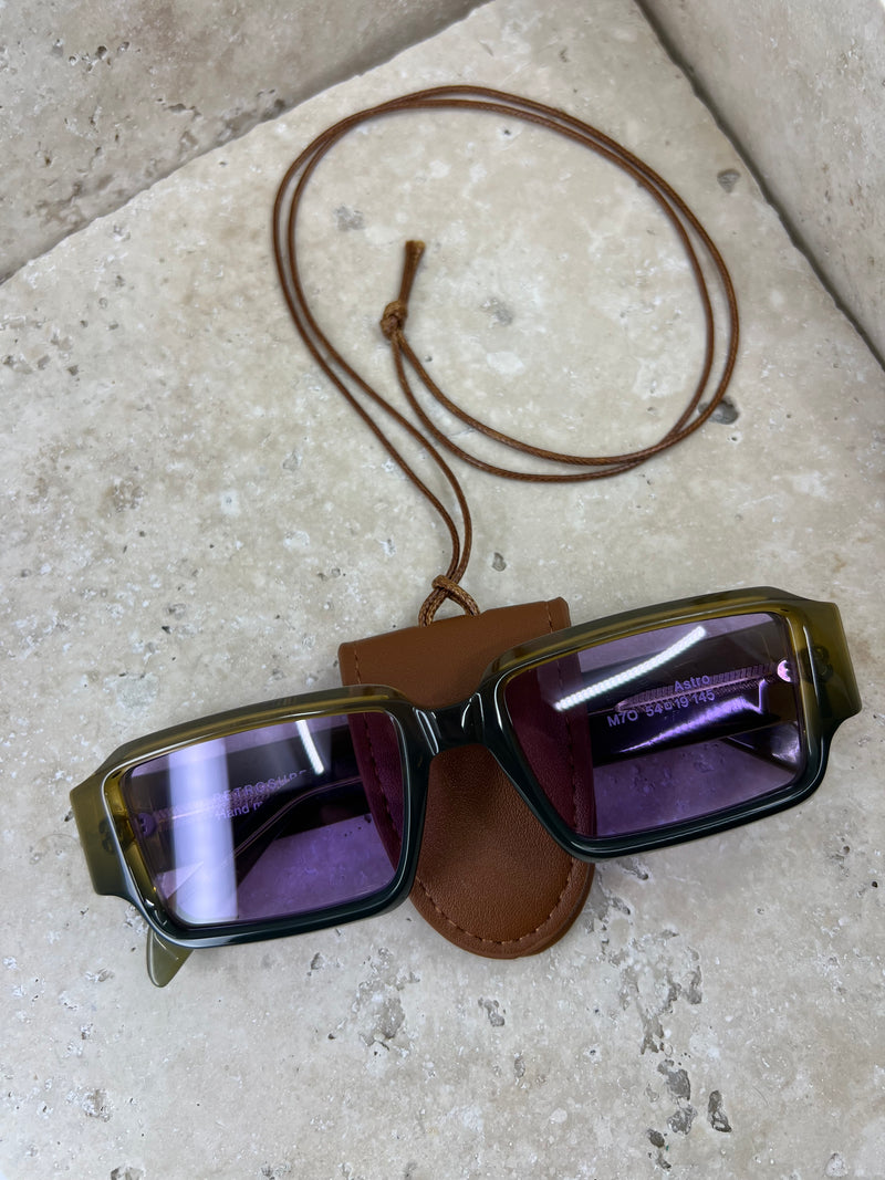 Leather Sunglasses clip