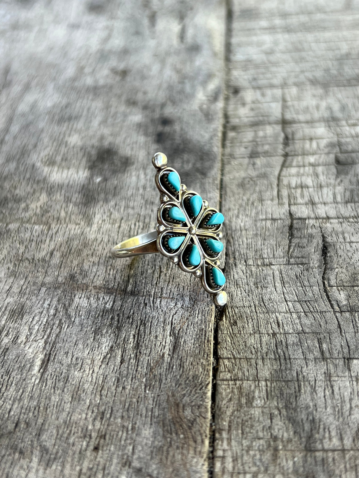 Handmade Zuni Turquoise Ring
