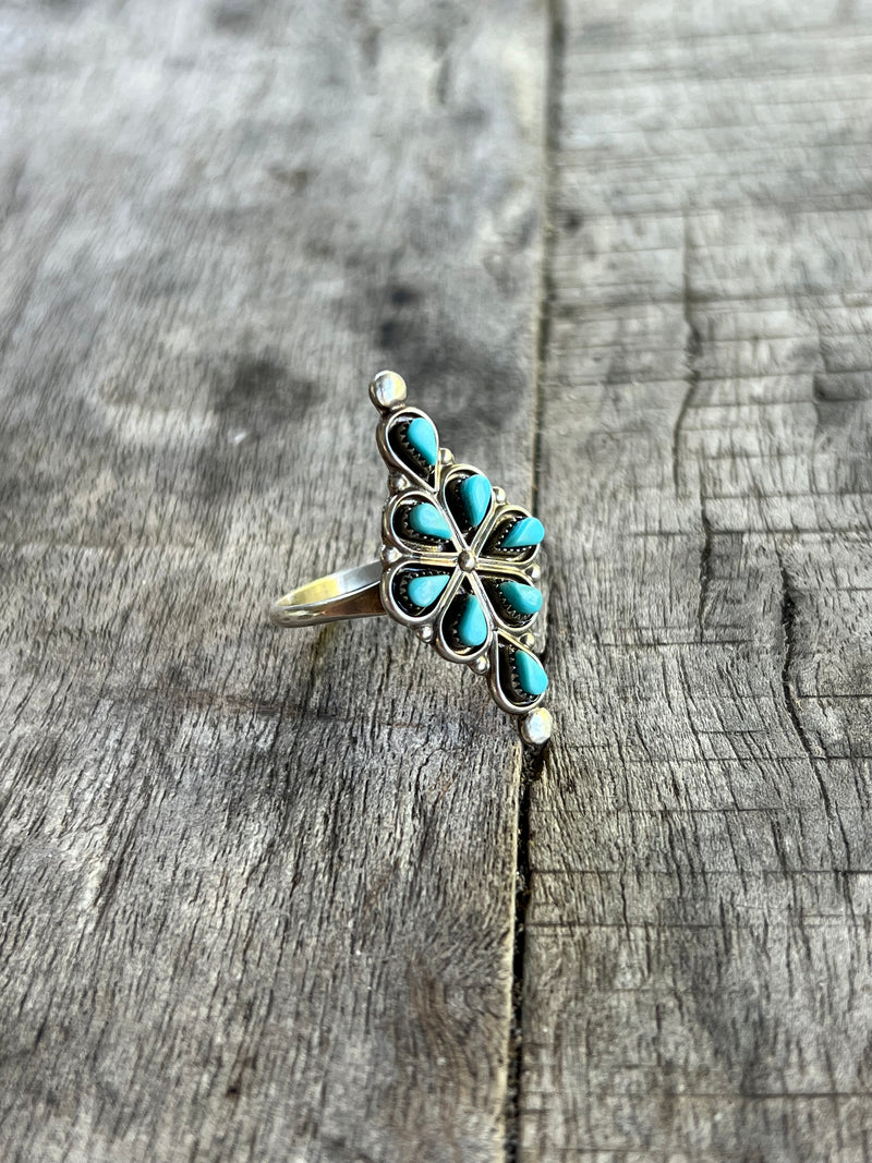 Handmade Zuni Turquoise Ring
