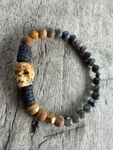 Petra Bracelet - Labradorite / Picture Jasper