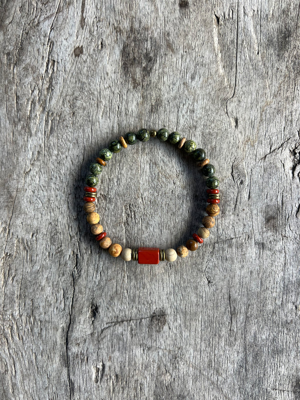 Petra Bracelet - Picture Jasper / Serpentine / Jasper