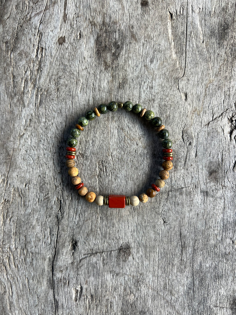 Petra Bracelet - Picture Jasper / Serpentine / Jasper