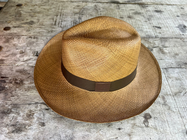 Luxe Panama Hat - Tobacco