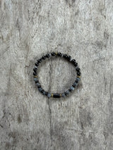 Petra Bracelet - Black Tourmaline / Larvikite / Black Rutilated Quartz