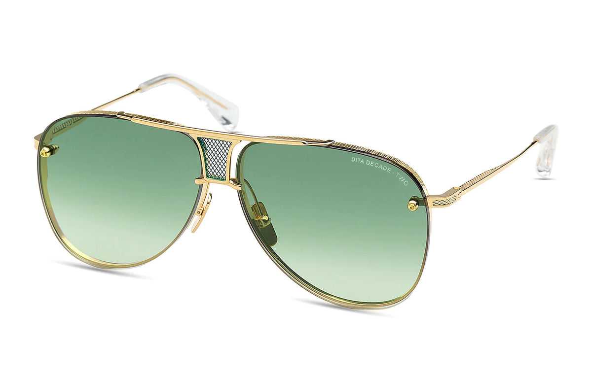 DECADE-TWO - Yellow Gold/Crystal Green
