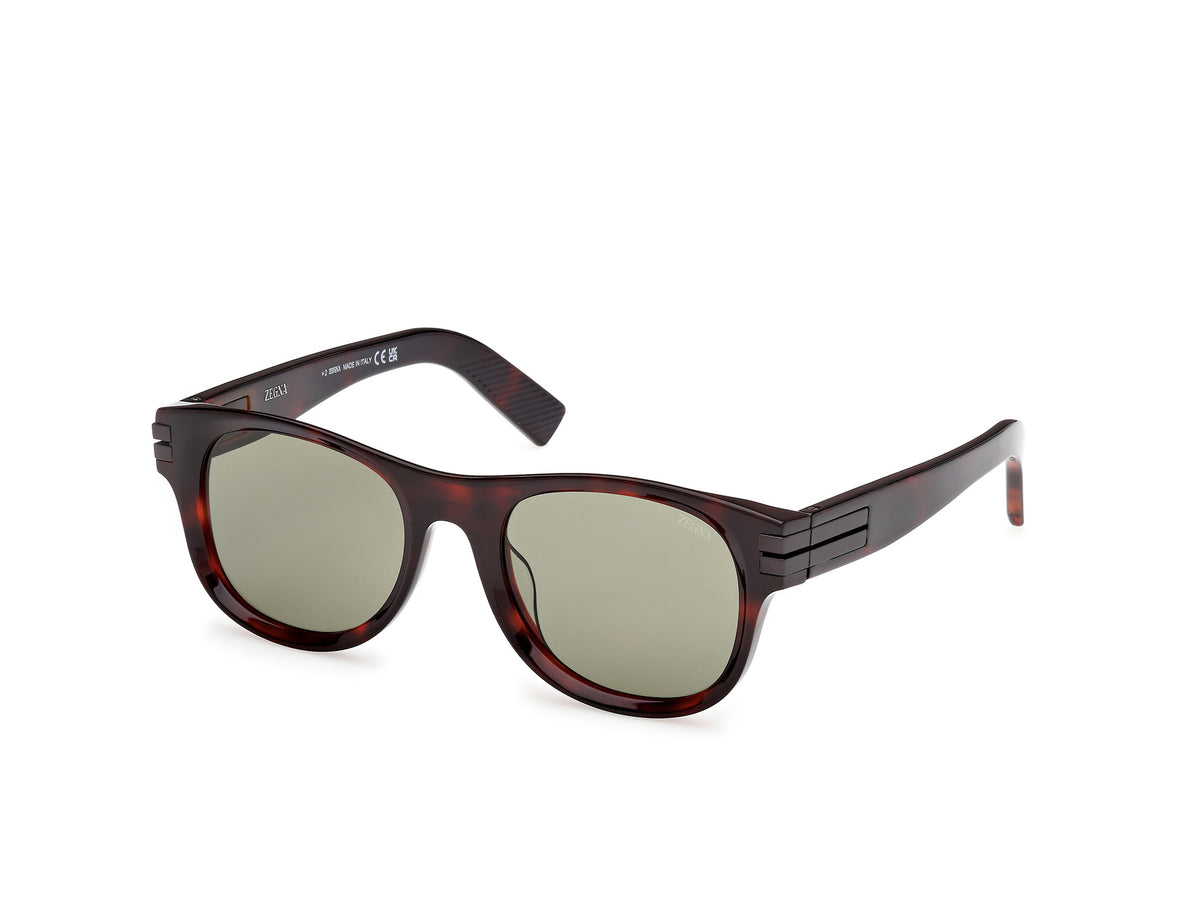 EZ0268 - Red Havana / Green Lens