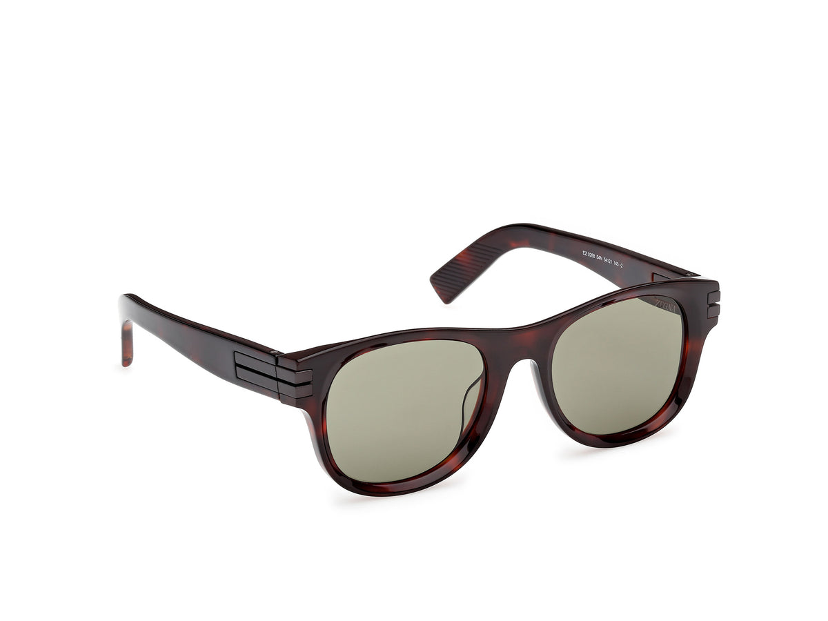 EZ0268 - Red Havana / Green Lens