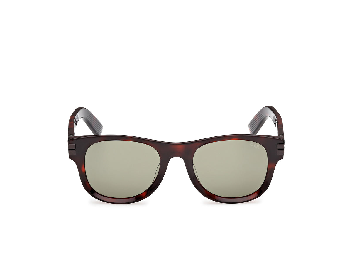 EZ0268 - Red Havana / Green Lens