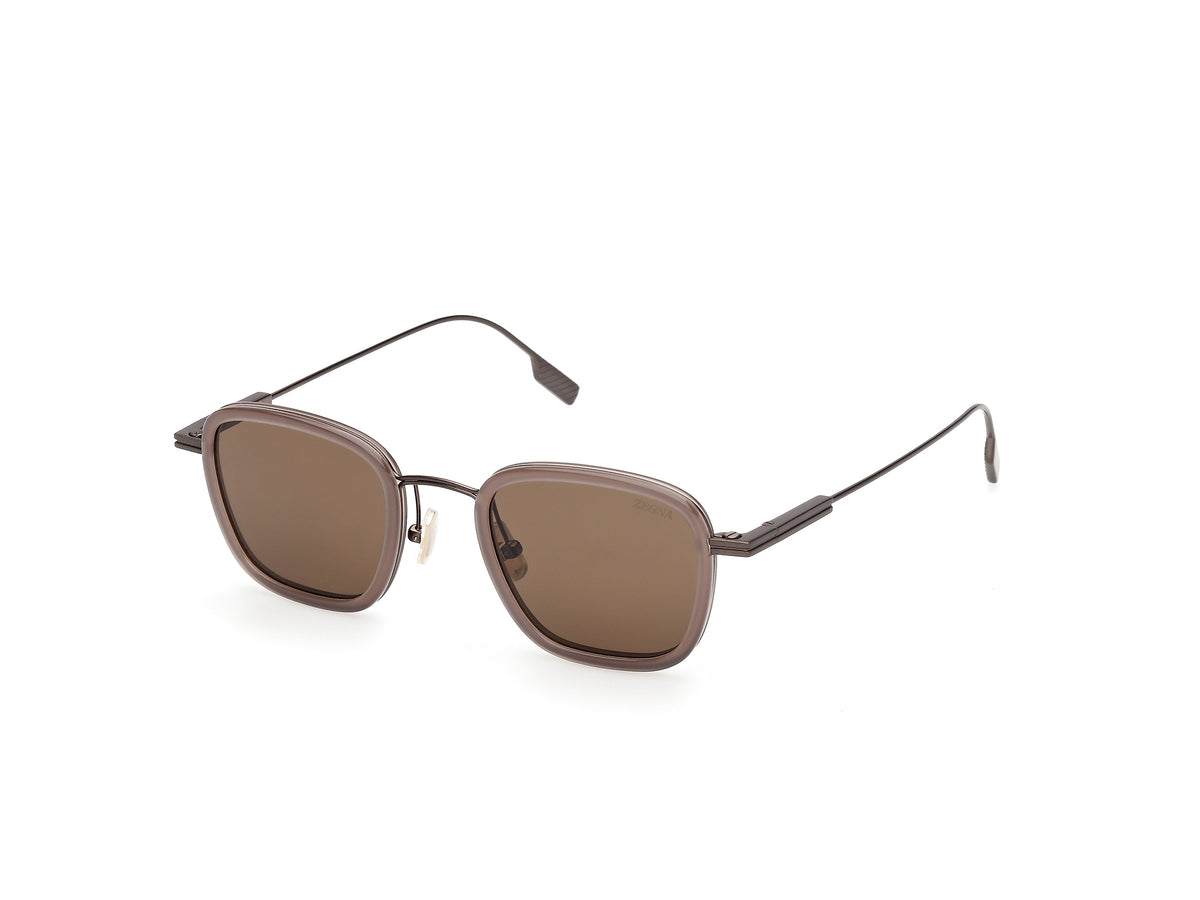 Titanium and Acetate (EZ0277) - Shiny Light Brown / Matte Light Bronze