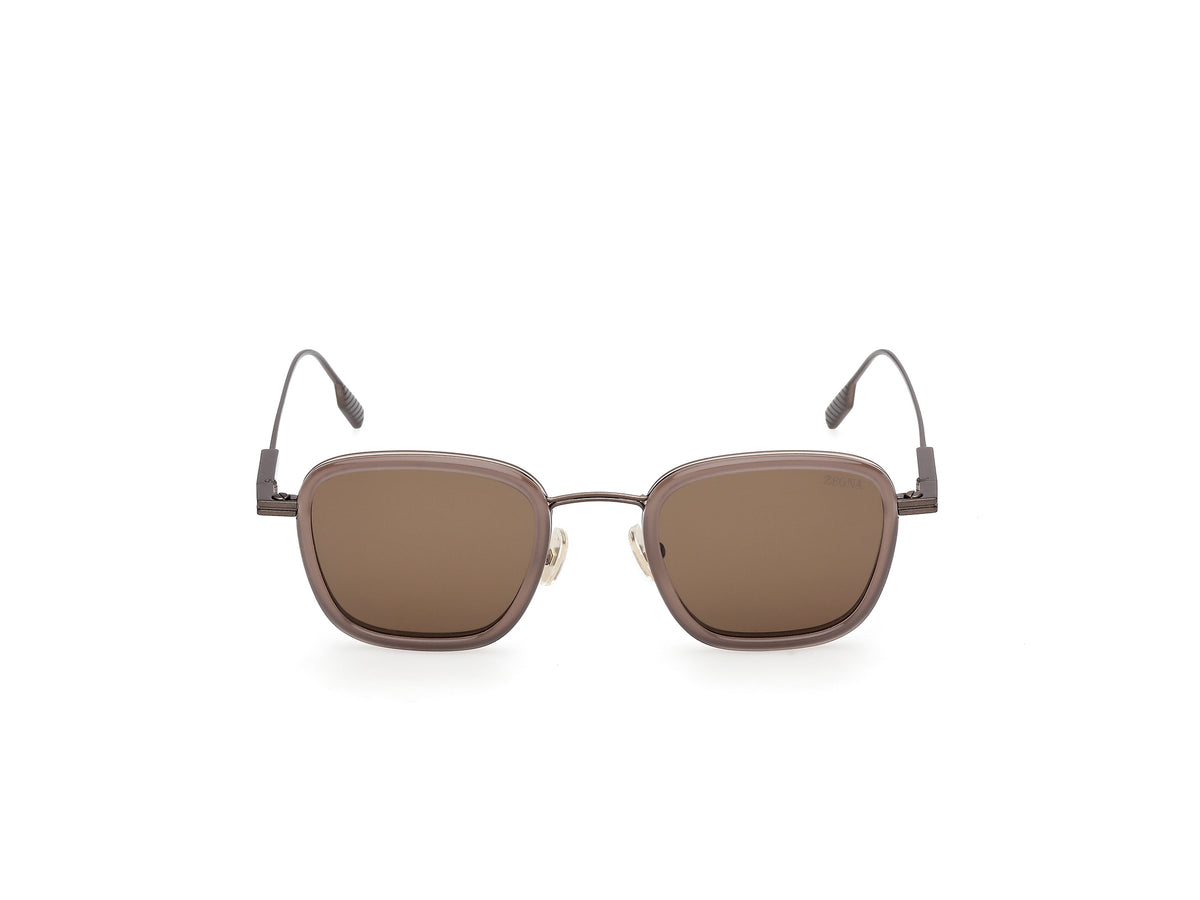 Titanium and Acetate (EZ0277) - Shiny Light Brown / Matte Light Bronze