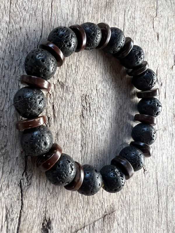 Petra Bracelet - Lava Stone