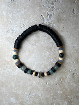 Petra Bracelet - Amazonite / Blue Argentina Calcite / Picture Jasper / African Turquoise + Navajo Bench Pearl 925