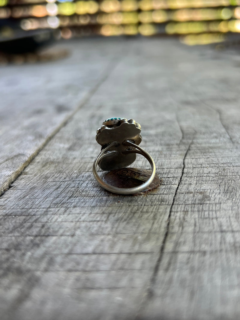 Handmade Vintage Navajo Turquoise Ring