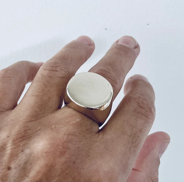 GRAND BRAND RING - SOLID SILVER