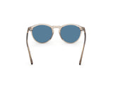 Aurele Sunglasses - Shiny Beige / Blue lens