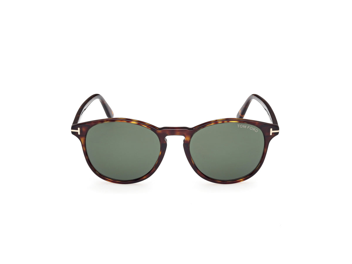 Lewis Sunglasses - Dark Havana / Green Lens