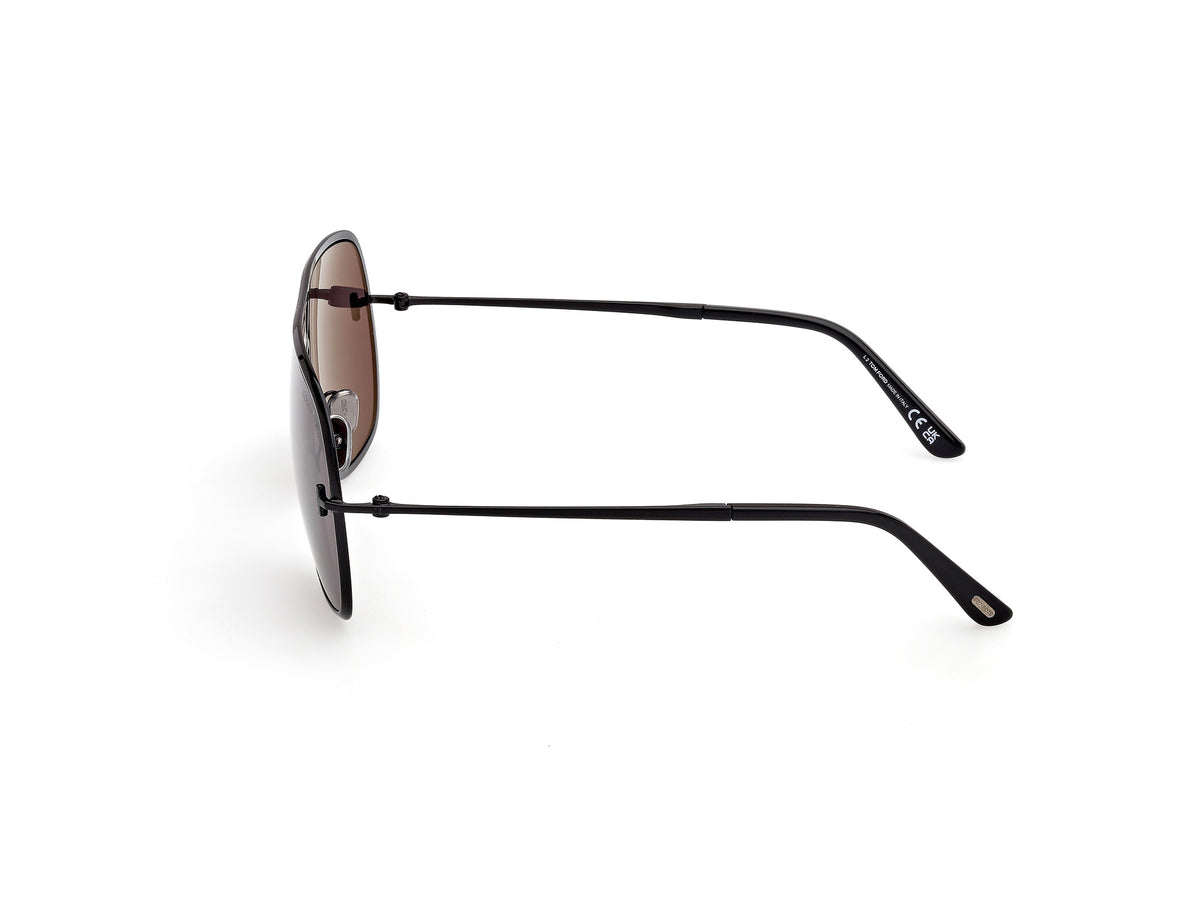 Stavros Sunglasses - Shiny Black / Dark Grey Lens
