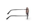 Stavros Sunglasses - Shiny Black / Dark Grey Lens
