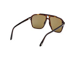 Autari Sunglasses - Dark Havana / Green Lens