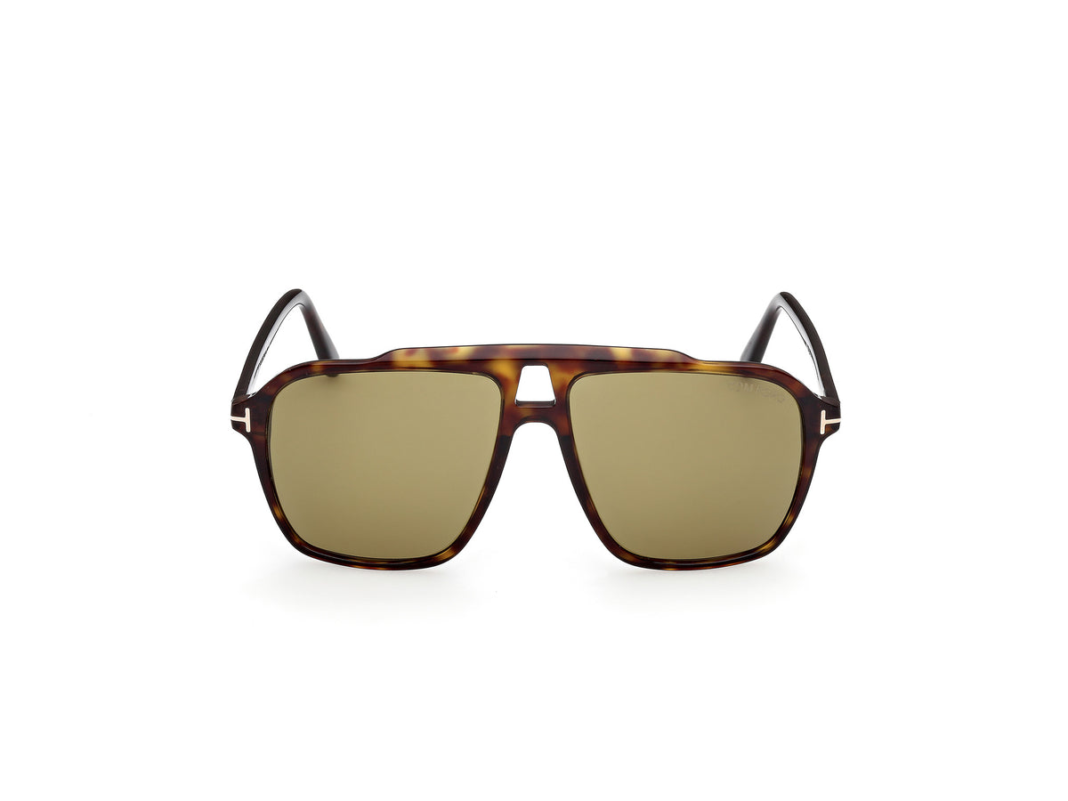 Autari Sunglasses - Dark Havana / Green Lens