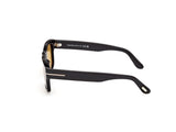 Smith 02 Sunglasses - Shiny Black / Golden Brown Lens