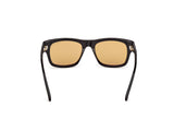 Smith 02 Sunglasses - Shiny Black / Golden Brown Lens